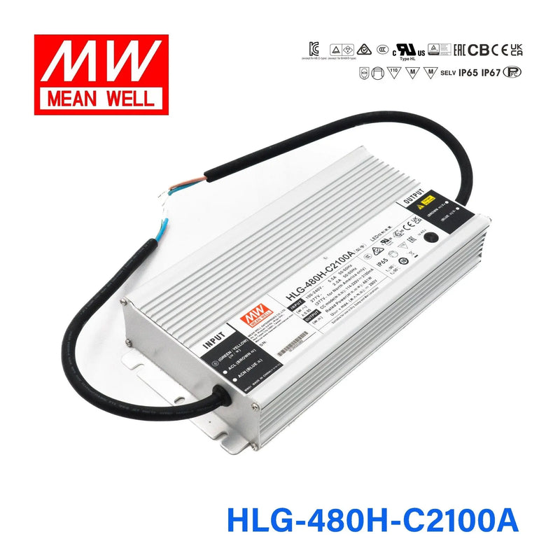 HLG-480H-C2100A MEAN WELL Power Supply | HTD Electronics
