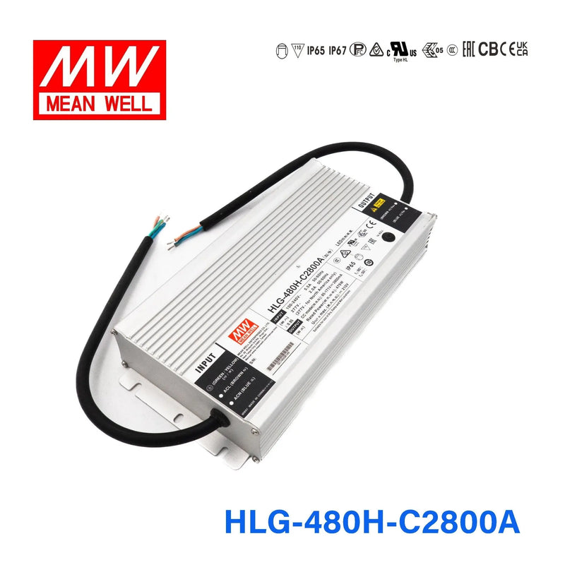 HLG-480H-C2800A MEAN WELL Power Supply | HTD Electronics