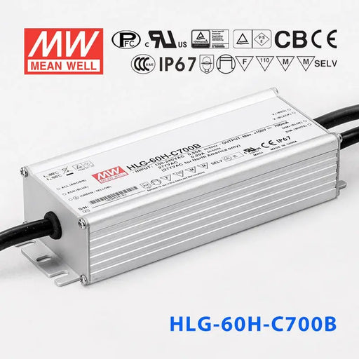 HLG-60H-C700AB MEAN WELL Power Supply | HTD Electronics