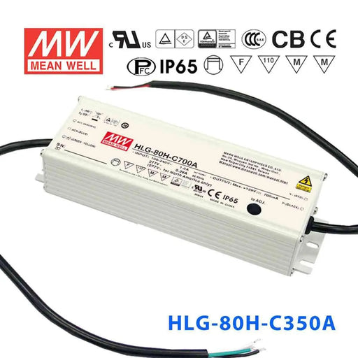 HLG-80H-C350A MEAN WELL Power Supply | HTD Electronics