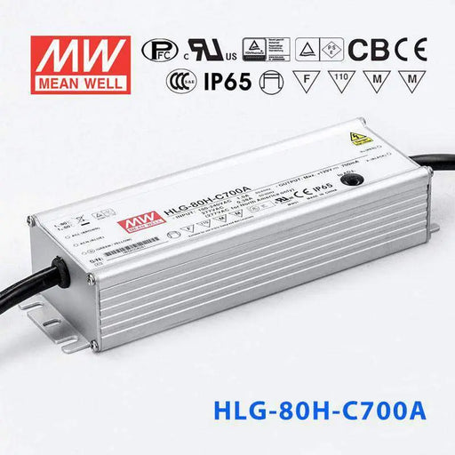 HLG-80H-C700A MEAN WELL Power Supply | HTD Electronics