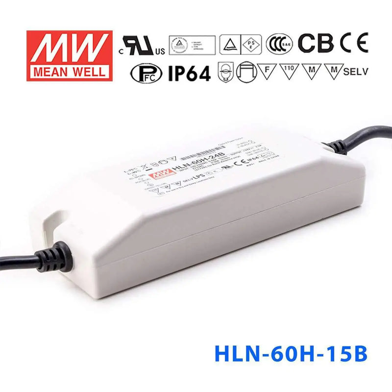 HLN-60H-15B MEAN WELL Power Supply | HTD Electronics