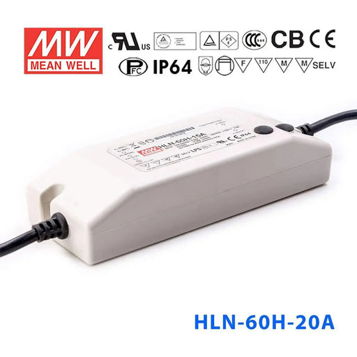 HLN-60H-20A MEAN WELL Power Supply | HTD Electronics
