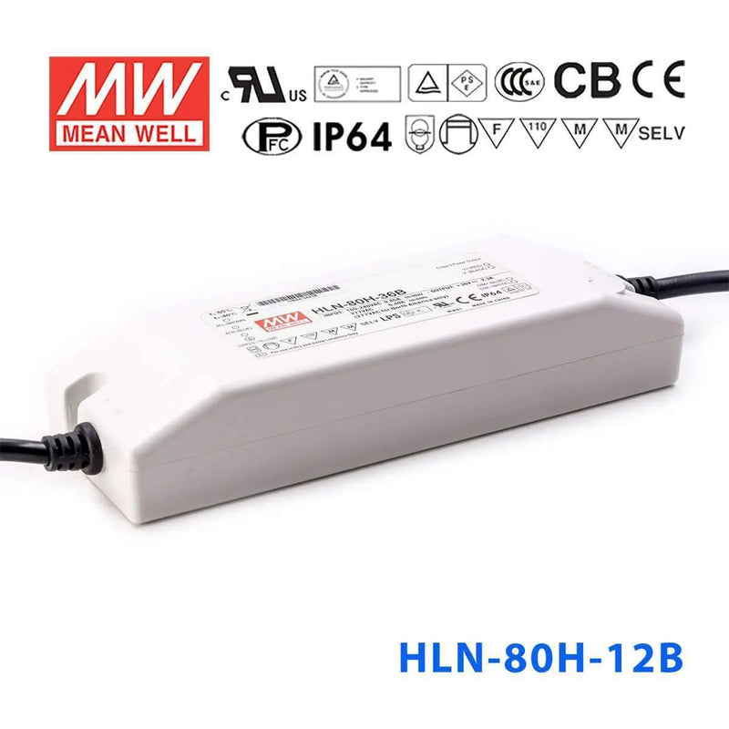 HLN-80H-12B MEAN WELL Power Supply | HTD Electronics