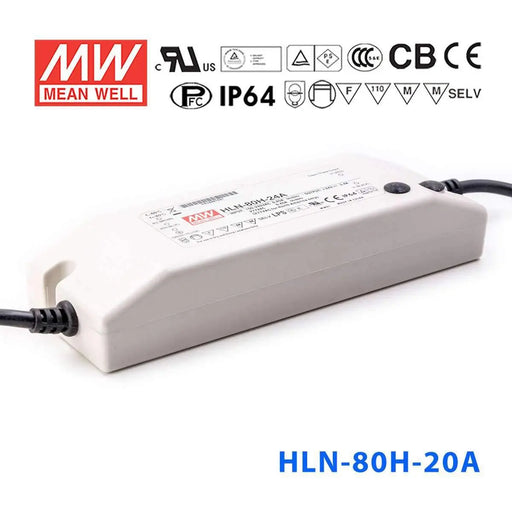HLN-80H-20A MEAN WELL Power Supply | HTD Electronics
