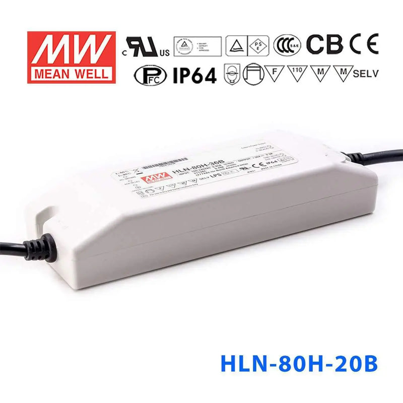 HLN-80H-20B MEAN WELL Power Supply | HTD Electronics