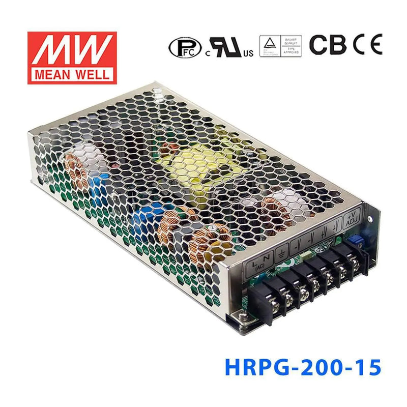 HRPG-200-15 MEAN WELL Power Supply | HTD Electronics