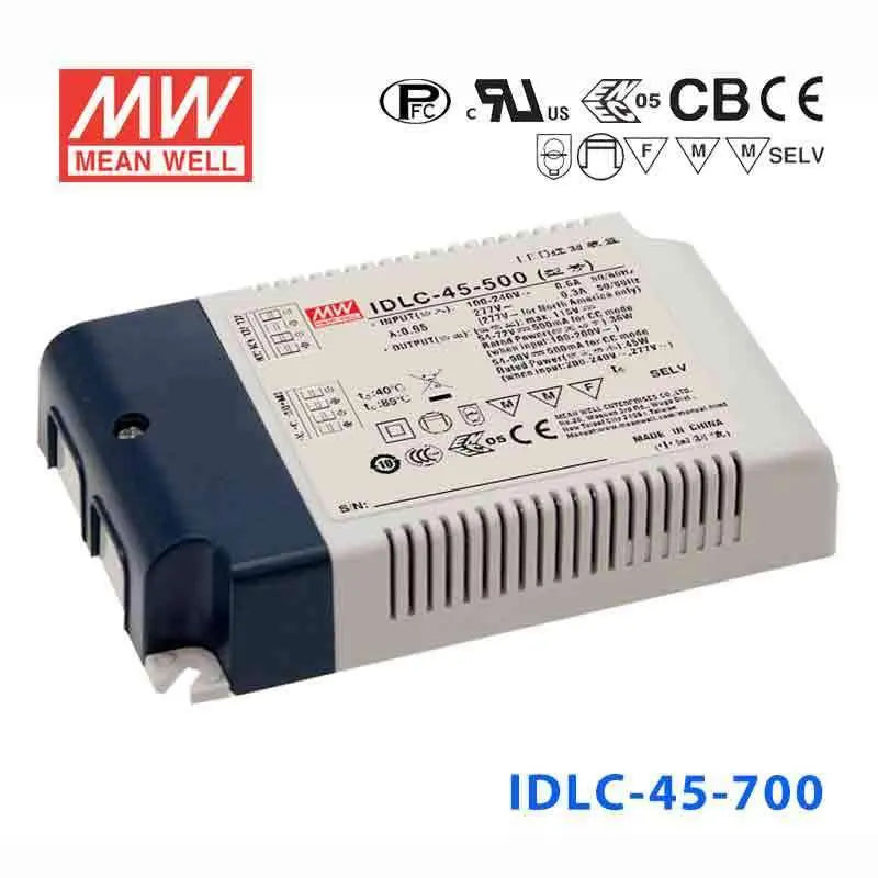 IDLC-45-700 MEAN WELL Power Supply | HTD Electronics