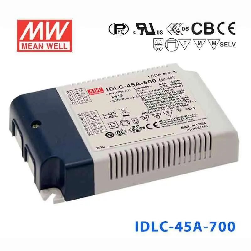 IDLC-45A-700 MEAN WELL Power Supply | HTD Electronics