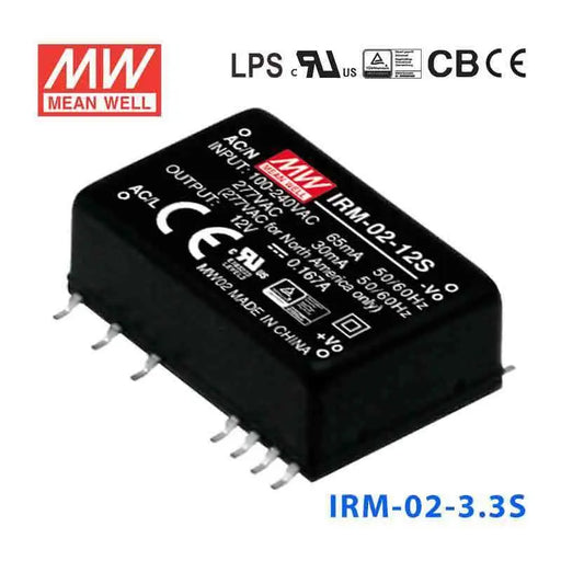 IRM-02-3.3S MEAN WELL Power Supply | HTD Electronics