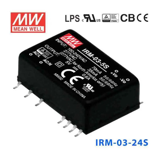 IRM-03-24S MEAN WELL Power Supply | HTD Electronics