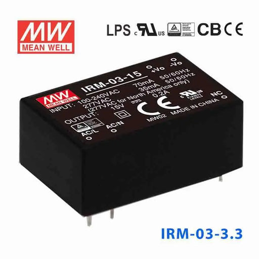 IRM-03-3.3 MEAN WELL Power Supply | HTD Electronics