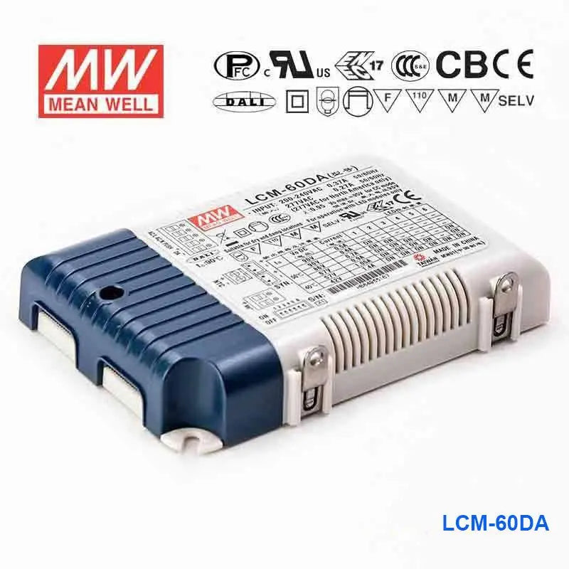 LCM-60DA MEAN WELL Power Supply | HTD Electronics