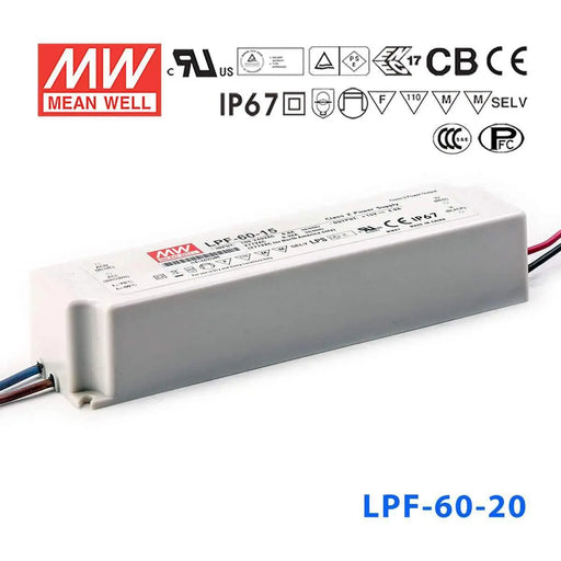 LPF-60-20 MEAN WELL Power Supply | HTD Electronics
