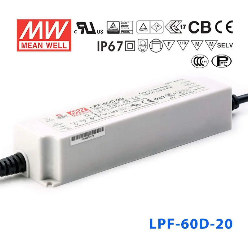 LPF-60D-20 MEAN WELL Power Supply | HTD Electronics