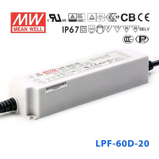 LPF-60D-20 MEAN WELL Power Supply | HTD Electronics
