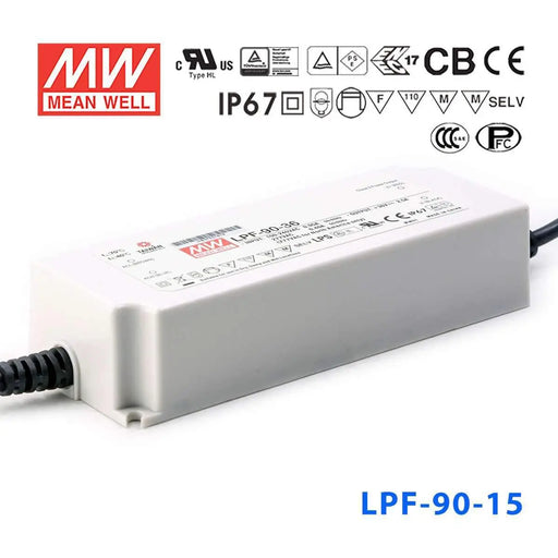 LPF-90-15 MEAN WELL Power Supply | HTD Electronics
