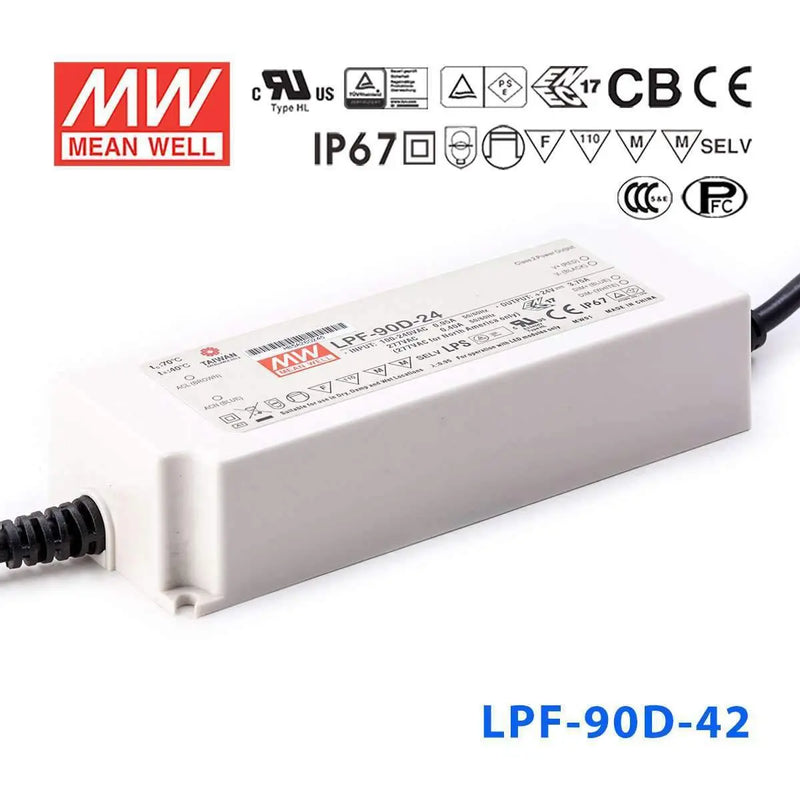 LPF-90D-42 MEAN WELL Power Supply | HTD Electronics