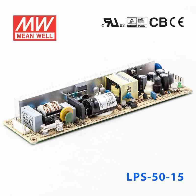 LPS-50-15 MEAN WELL Power Supply | HTD Electronics