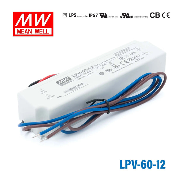 LPV-60-12 MEAN WELL Power Supply | HTD Electronics