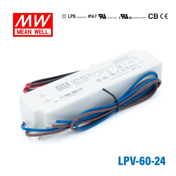 LPV-60-24 MEAN WELL Power Supply | HTD Electronics