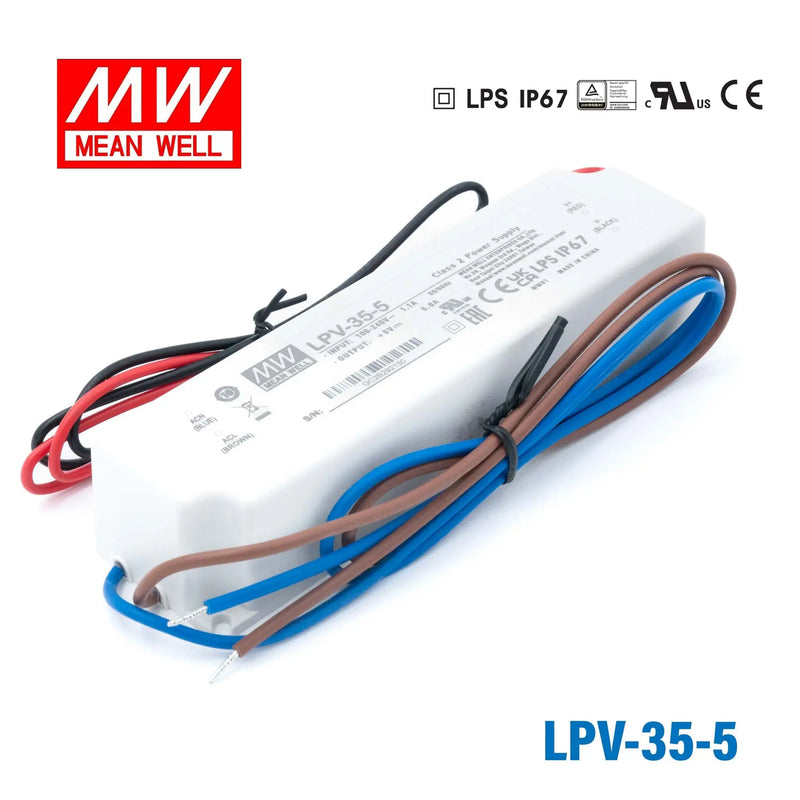 LPV-35-5 MEAN WELL Power Supply | HTD Electronics