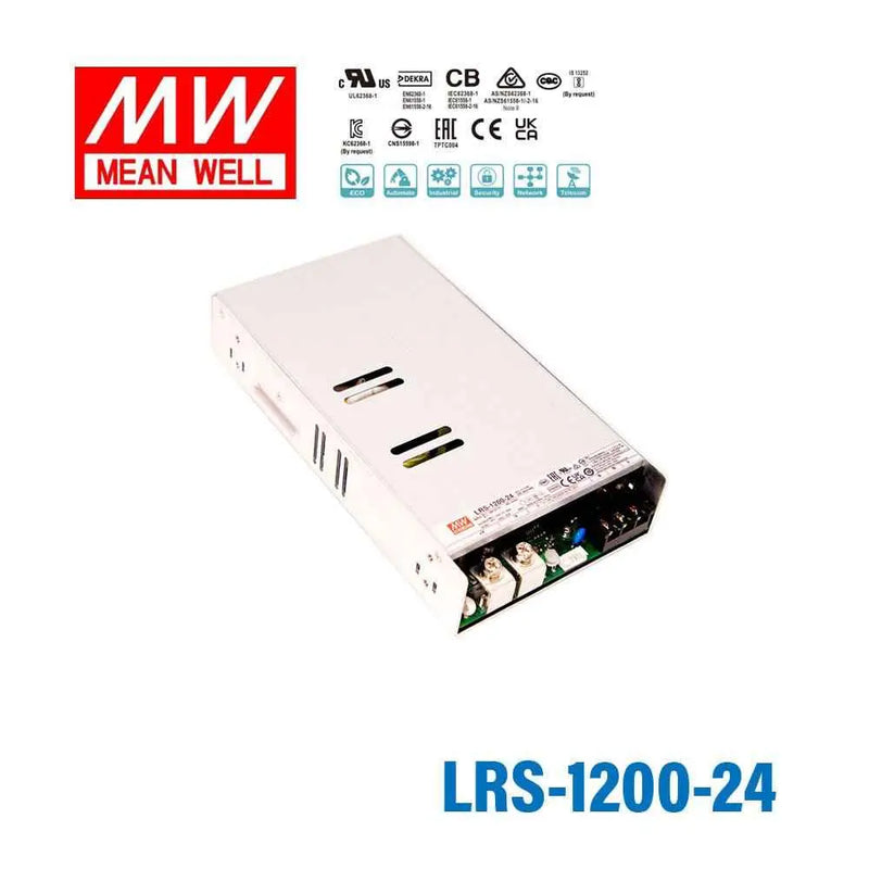 LRS-1200-24 MEAN WELL Enclosed Power Supply | HTD Electronics