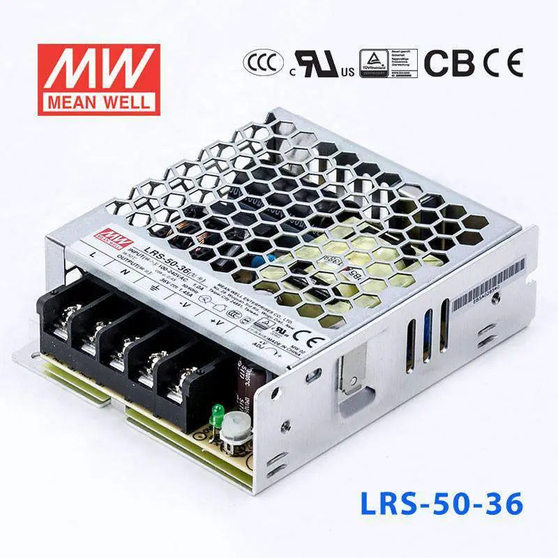 LRS-50-36 MEAN WELL Power Supply | HTD Electronics