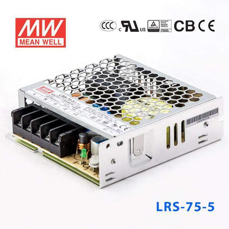 LRS-75-5 MEAN WELL Power Supply | HTD Electronics