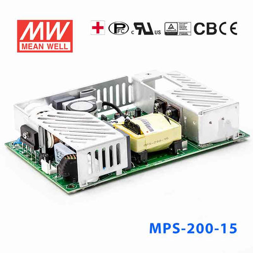 MPS-200-15 MEAN WELL Power Supply | HTD Electronics