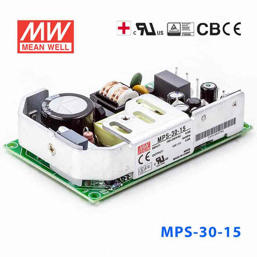 MPS-30-15 MEAN WELL Power Supply | HTD Electronics