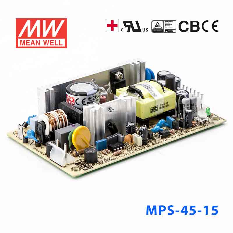 MPS-45-15 MEAN WELL Power Supply | HTD Electronics