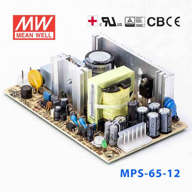 MPS-65-12 MEAN WELL Power Supply | HTD Electronics