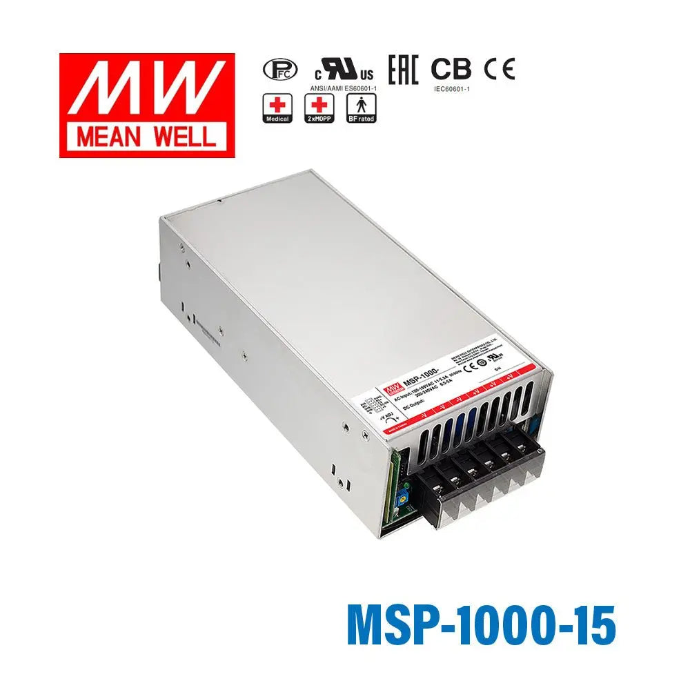 MSP-1000-15 MEAN WELL Power Supply | HTD Electronics