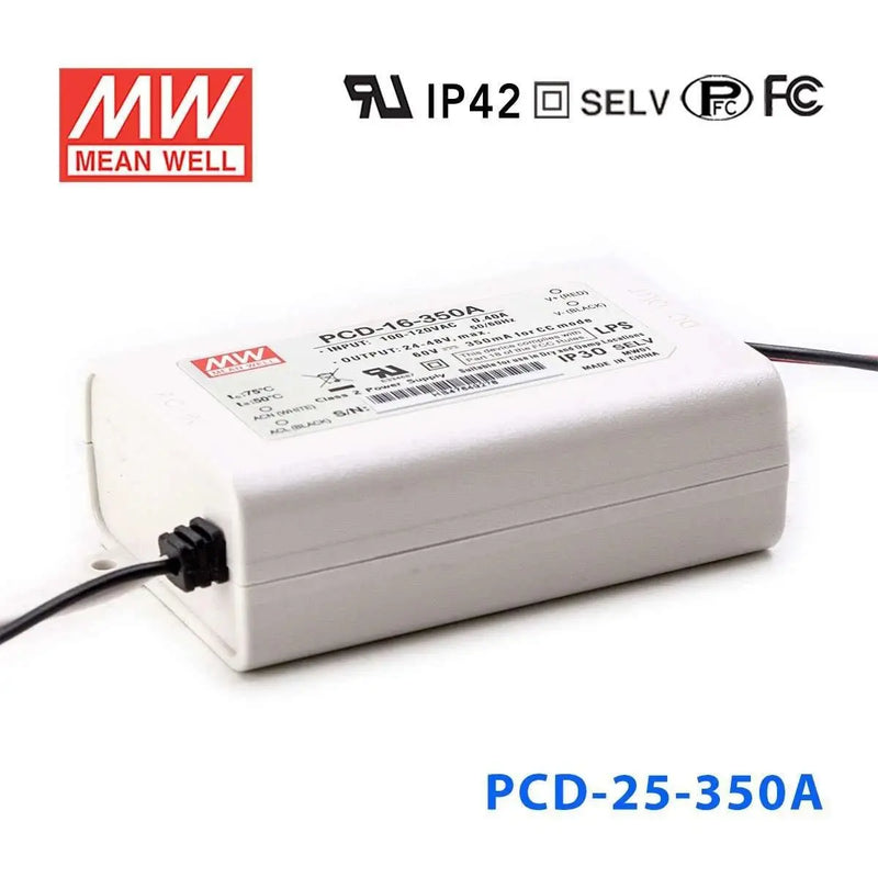 PCD-25-350A MEAN WELL Power Supply | HTD Electronics