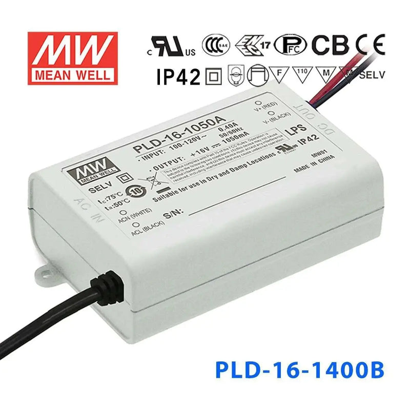 PLD-16-1400B MEAN WELL Power Supply | HTD Electronics