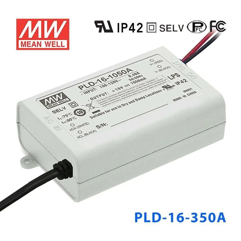 PLD-16-350A MEAN WELL Power Supply | HTD Electronics