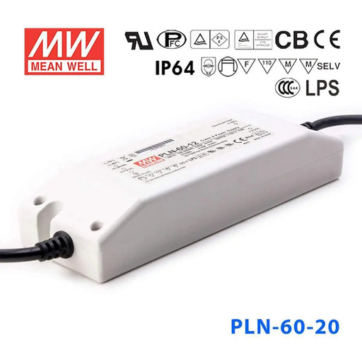 PLN-60-20 MEAN WELL Power Supply | HTD Electronics