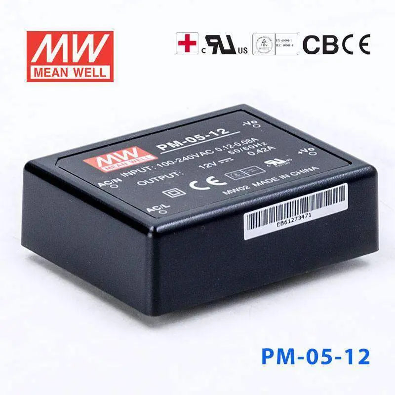 PM-05-12 MEAN WELL Power Supply | HTD Electronics