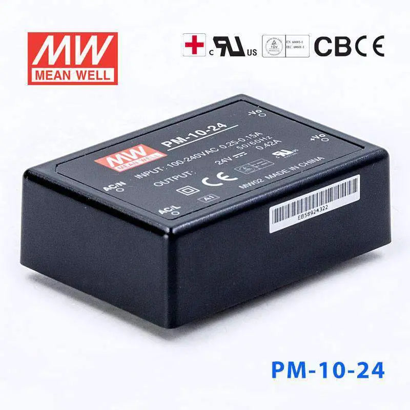 PM-10-24 MEAN WELL Power Supply | HTD Electronics