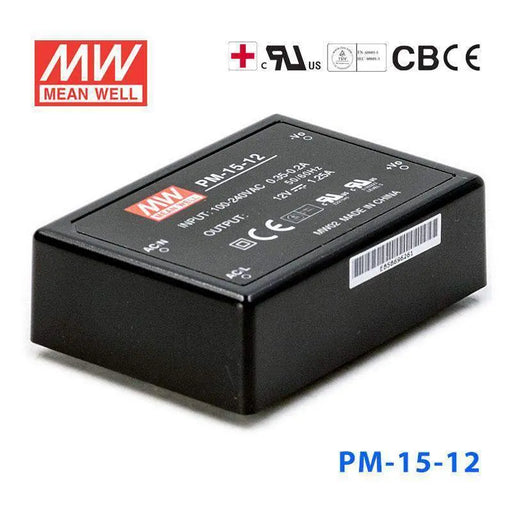 PM-15-12 MEAN WELL Power Supply | HTD Electronics