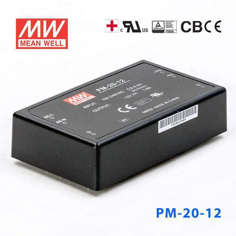 PM-20-12 MEAN WELL Power Supply | HTD Electronics