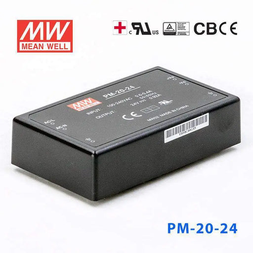 PM-20-24 MEAN WELL Power Supply | HTD Electronics