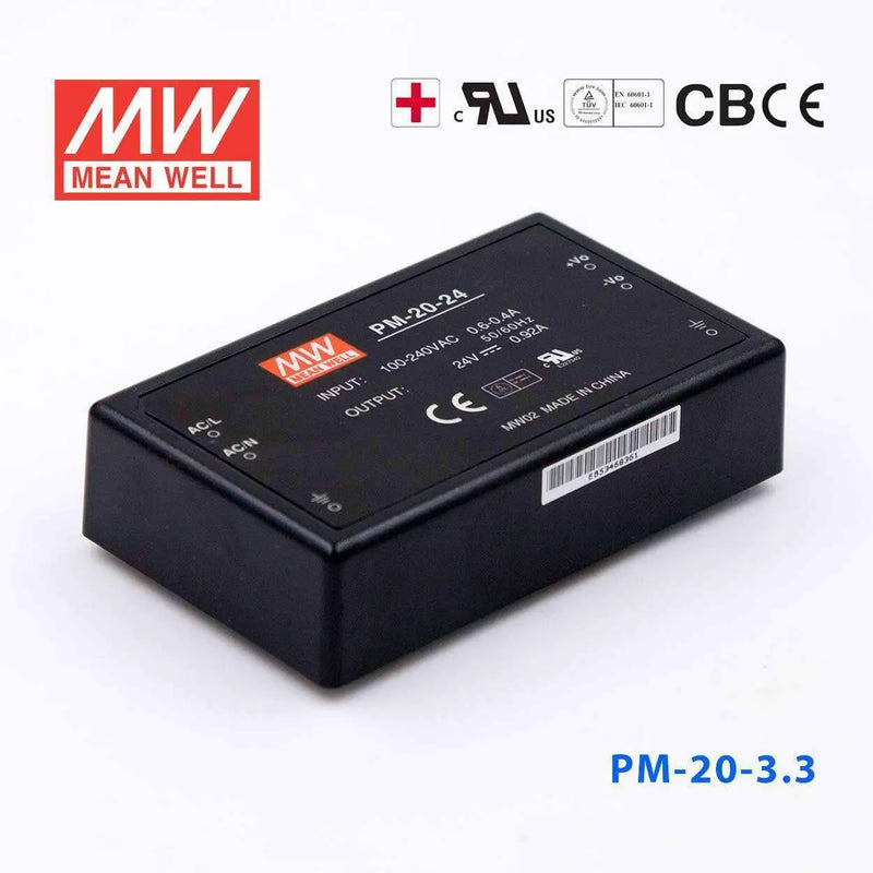PM-20-3.3 MEAN WELL Power Supply | HTD Electronics