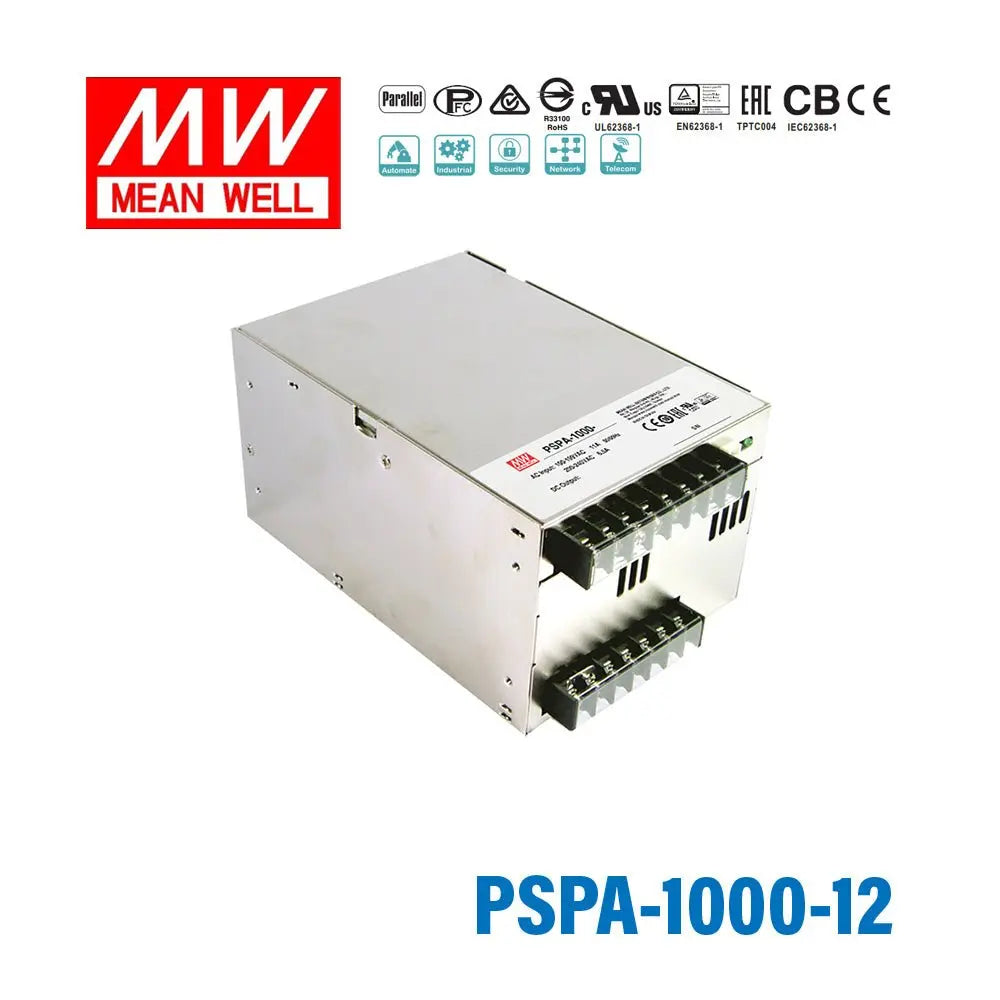 PSPA-1000-12 MEAN WELL Power Supply | HTD Electronics