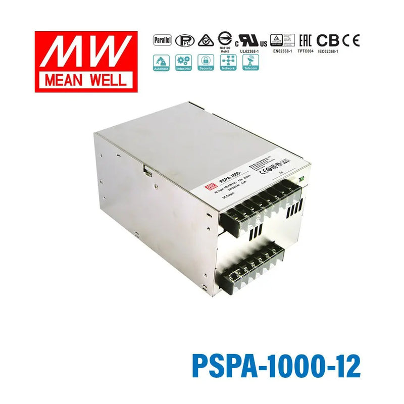 PSPA-1000-12 MEAN WELL Power Supply | HTD Electronics