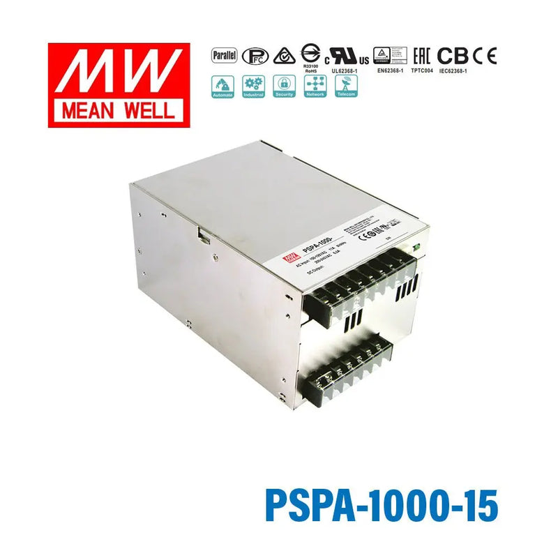 PSPA-1000-15 MEAN WELL Power Supply | HTD Electronics