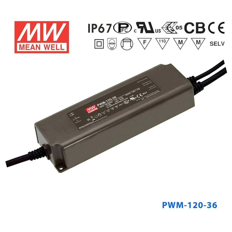 PWM-120-36 MEAN WELL Power Supply | HTD Electronics