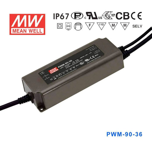 PWM-90-36 MEAN WELL Power Supply | HTD Electronics