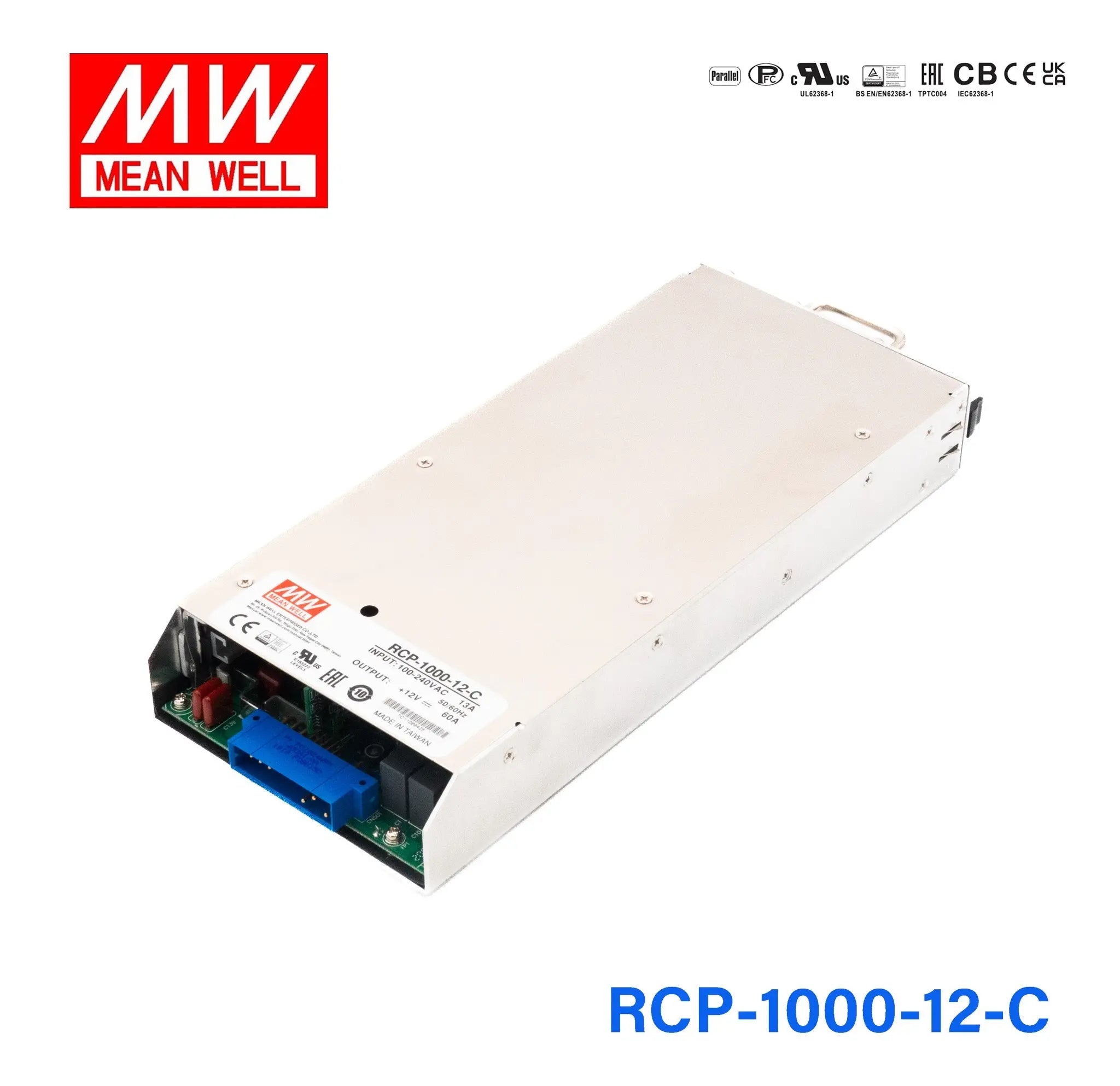 RCP-1000-12-C MEAN WELL - AC DC Power Supply — HTD Electronics